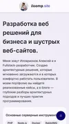 Скриншот мобильной версии сайта
